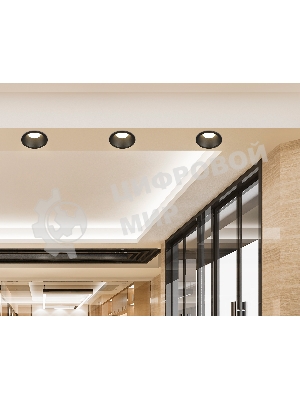 Встраиваемый точечный светильник Ambrella light TN102806 BK черный GU5.3 D81*50
