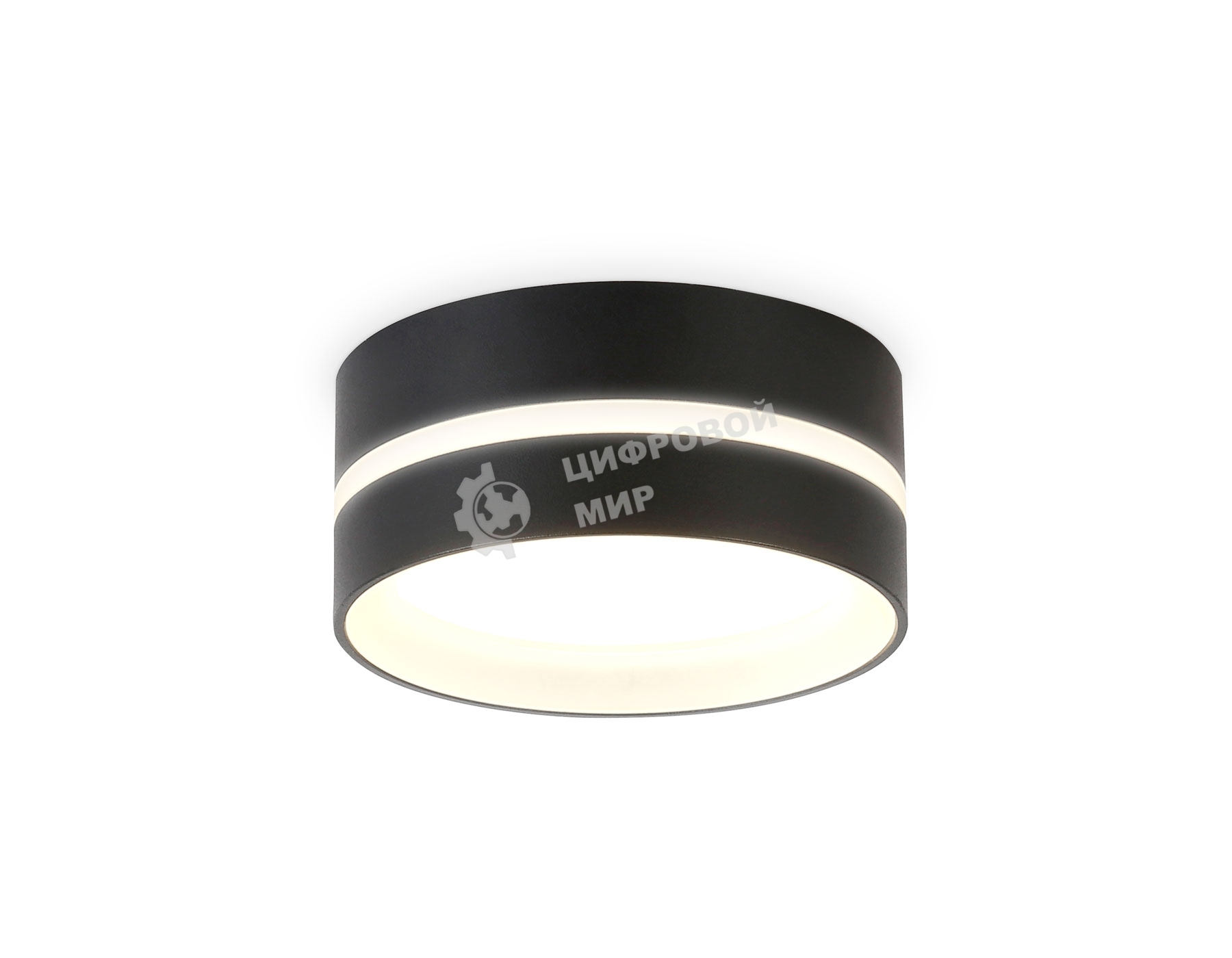 Светильник Ambrella light TN5389 SBK/FR черный песок/белый матовый GX53 IP44 D85*41