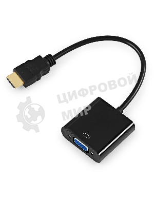 Переходник KingPrice KP-HDMI(m)-VGA(f) HDMI (m) VGA (f) 0.1м черный