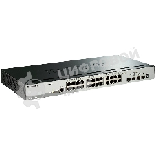 Коммутатор сетевой D-Link DGS-1510-28X, SmartPro с 24 портами 10/100/1000Base-T и 4 портами 10GBase-X SFP+