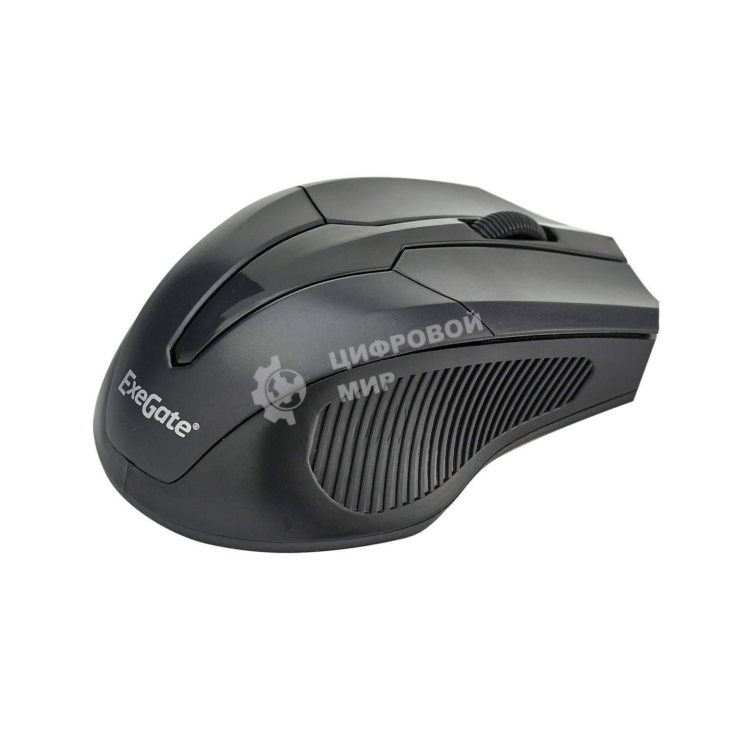 Мышь беспроводная ExeGate SR-9034 черный, 1600 dpi, радиоканал, USB, кнопки - 4