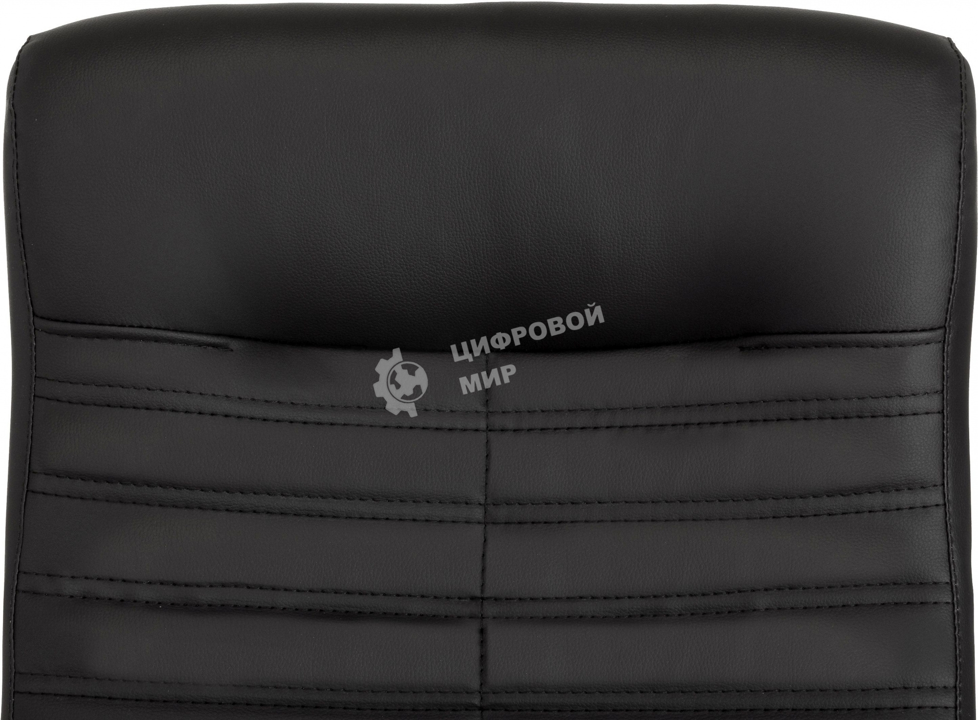 Кресло руководителя Бюрократ CH-480LT черный, эко.кожа, крестов. пластик