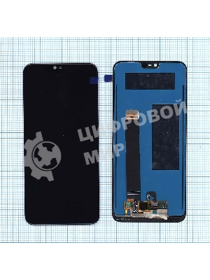 Дисплей для Nokia 7.1 черный