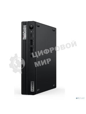Неттоп Lenovo ThinkCentre Tiny M70q-5 slim i5 14400T (1.3) 16Gb SSD512Gb UHDG без ОС GbitEth WiFi BT 90W kb мышь клавиатура черный (12TESKR400)
