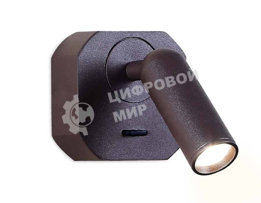 Настенный светодиодный светильник Ambrella light FW283 SCF кофе песок LED 4200K 3W 66*66*65