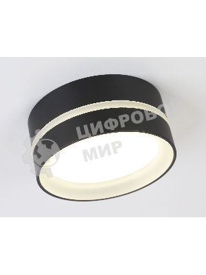 Светильник Ambrella light TN5389 SBK/FR черный песок/белый матовый GX53 IP44 D85*41