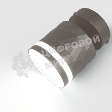Спот на основании GWL-GX53-M-IP20 Одинарный Графит С боковым рассеивателем Ромб