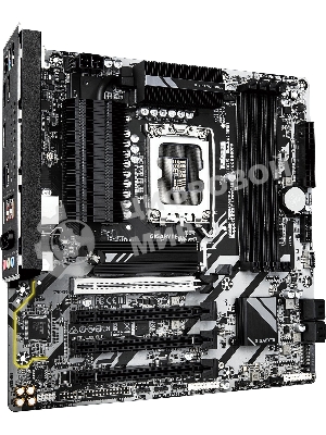 Материнская плата GIGABYTE B860M DS3H WIFI6E, LGA1851, Intel B860, 4xDDR5, 4xSATA, 2xM.2, 1xPCIe 5.0 x16, DisplayPort, HDMI, 1x2.5Gb LAN, 3x3.5 мм, 7.1, microATX