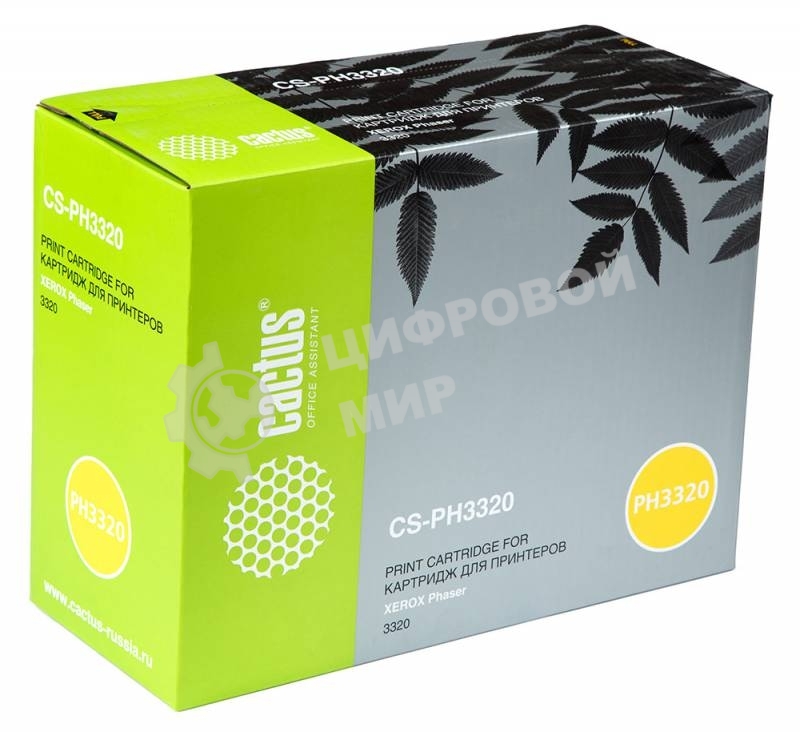 Картридж лазерный Cactus CS-PH3320 (106R02304) черный (5000 стр.) для Xerox Phaser 3320