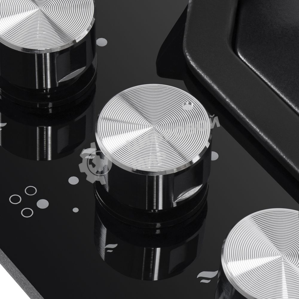 Газовая варочная панель Maunfeld EGHG.64.23CB/G, 4 конфорки, закаленное стекло, черный