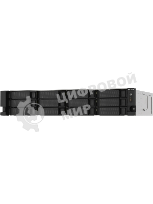 Сетевое хранилище без дисков SMB QNAP TS-1273AU-RP-8G NAS 12 HDD trays, 2x 2.5 GbE, rackmount, 2 PSU. 4-core AMD V1500B2,2 GHz, RAM 8 Gb (8 Gb UDIMM DDR4 (1 x 8 Gb) up to 32 Gb (2 x 16 Gb)). W/o rail kit RAIL-B02