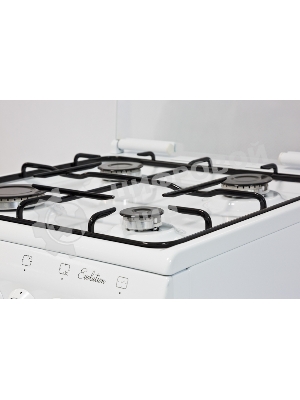 Плита комбинированная De Luxe 506040.00ГЭ (КР) ЧР белый, конфорок 4 шт, духовка 54 л, 50 см x 85 см x 60 см