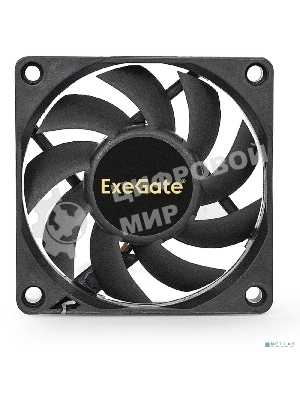 Вентилятор для корпуса ExeGate ExtraSilent ES07015S3P черный, 70 мм, 2000 об/мин, 18 дБ, 3 pin
