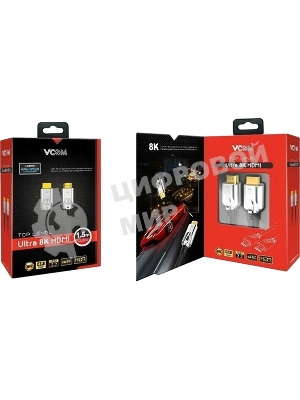 Кабель HDMI 19M/M,ver. 2.1, 8K@60 Hz 2m VCOM <CG862-2M> VCOM/TELECOM
