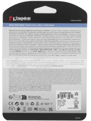Накопитель SSD Kingston DC600M, 7680 Gb, SATA III, R/W 560/530 МБ/с