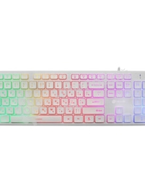 Клавиатура Oklick 550ML проводная, USB Type-A, белый