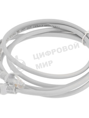 Патч-корд LSZH UTP Cablexpert PP31-2M cat.5e, 2м, литой, многожильный, серый