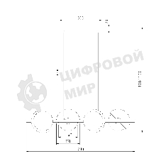 70149/4 / подвесной светильник / черный/латунь Smart