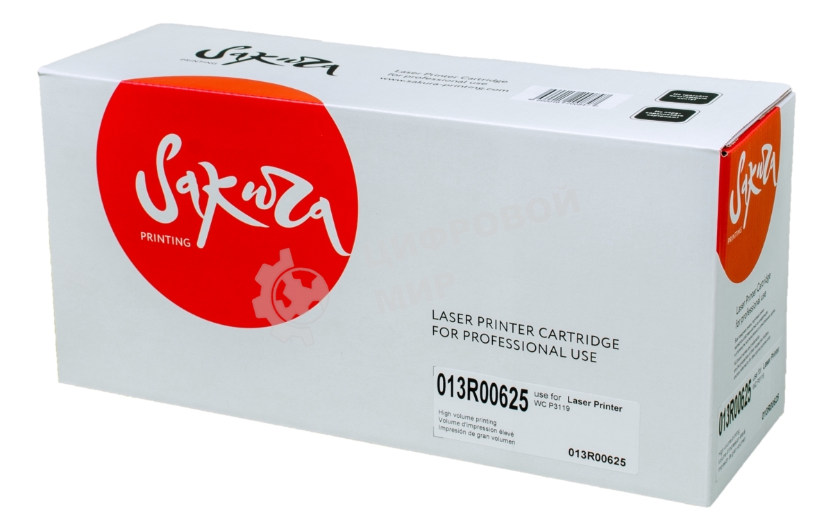 Картридж Sakura 013R00625 для Xerox WC3119, черный, 3000 к.