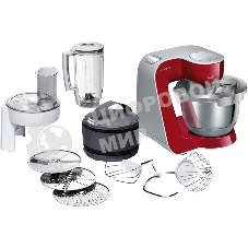Кухонный комбайн Bosch MUM58720 1000Вт красный/серебристый