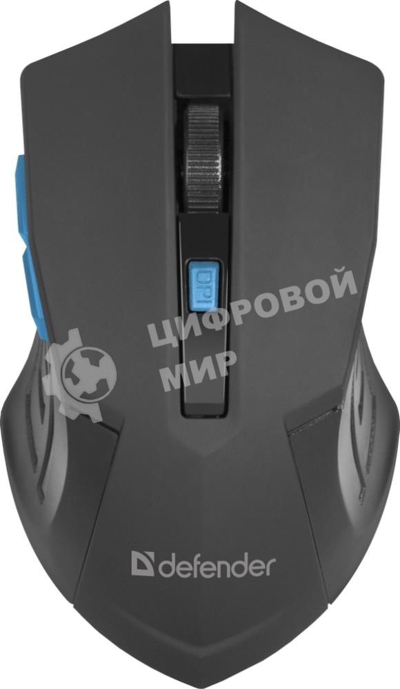 Мышь беспроводная Defender Accura MM-275 синий, 1600 dpi, радиоканал, USB, кнопки - 6
