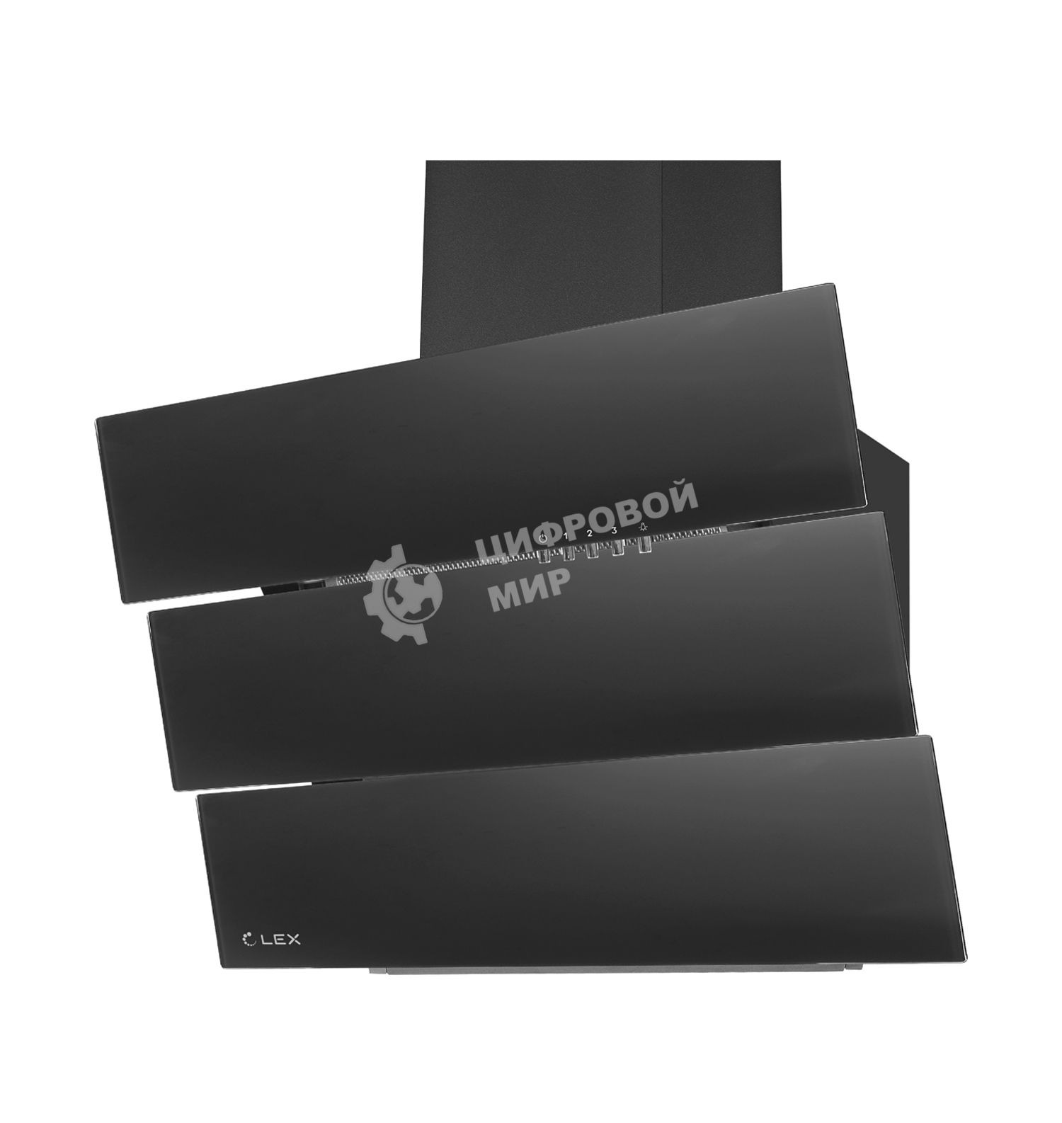 Вытяжка каминная LEX Rio G 600 черная, 59.5 см, 700 куб. м/ч, 44 дБ