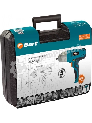 Гайковерт Bort BSR-550проводной 93723880 550 Вт, 350 Нм, 3500 об/мин, 2.5 кг