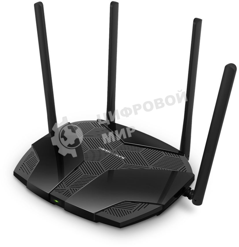 Роутер Mercusys MR70X AX1800 Dual-Band WiFi 6 Router, 574 Mbps at 2.4 GHz + 1201 Mbps at 5 GHz,4× Fixed External Antennas, 3× Gigabit LAN Ports, 1× Gigabit WAN Port, 1024-QAM, OFDMA, Router/Access Point Mode, MU-MIMO, WPA3, TWT, BSS Color