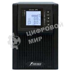 Источник бесперебойного питания PowerMan Online 2000VA черный (Online-Double conversion/LCD Display/USB/Software/RJ11/45,RS-232)