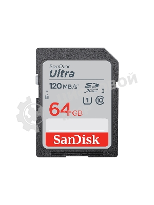 Флеш карта SDXC 64Gb UHS-I SDSDUNR-064G-GN3IN SANDISK