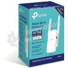 Усилитель TP-Link Wi-Fi сигнала AC1200 OneMesh Wi-Fi Range Extender/Signal Amplifier, dual-band Wi-Fi, two external antennas, 1 10/100Mbps port, 1 WPS button, supports RE/AP mode, Smart signal indicator, easy setup/management via Tether APP/Web UI.