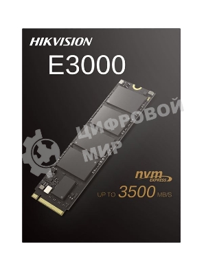 Накопитель SSD Hikvision E3000, 256Gb, PCIe 3.0 x4, M.2 2280, NVMe, R/W 3230/1240