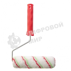 Валик Сибртех Эмали, 180 мм, ворс 12 мм, D 36 мм, D ручки 6 мм, полиамид, полиакрил