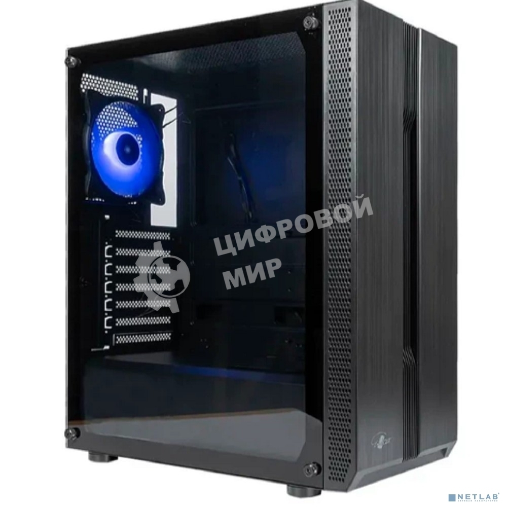 Компьютерный корпус ATX Eurocase A31 ARGB черный без БП закаленное стекло USB 3.0