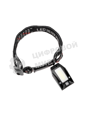 Фонарь налобный Rexant сверхлегкий с прищепкой