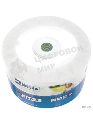 Диск DVD-R MyMedia 4.7Gb 16x Pack wrap (50шт) Color Printable (69202)