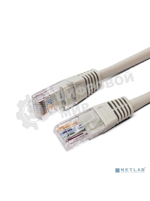 Кабель патч-корд, Filum FL-U5-3M U/UTP 5e cat. 3м, 26AWG(7x0.16 мм), омедненный алюминий (CCA), PVC, серый