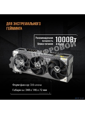Видеокарта Asus GeForce RTX 5090 TUF Gaming OC 32Gb GDDR7 DLSS4 (90YV0LY0-M0NA00)