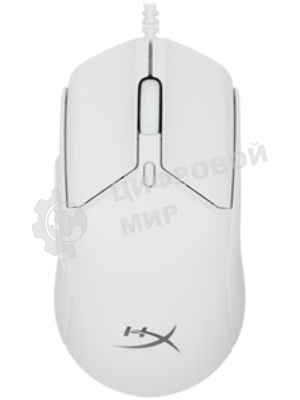 Мышь проводная HyperX Pulsefire Haste 2 белый, 26000 dpi, USB, кнопки - 6