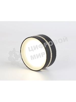 Светильник Ambrella light TN5389 SBK/FR черный песок/белый матовый GX53 IP44 D85*41