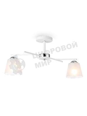 Светильник Ambrella light TR303201/2 WH/CH/FR белый/хром/белый матовый E27*2 max 60W 470*370*260