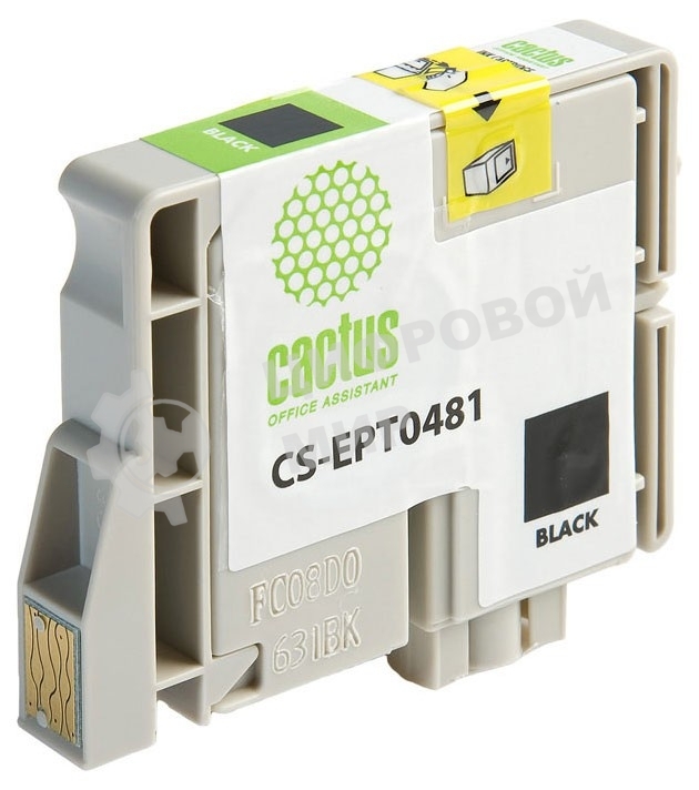 Картридж струйный Cactus CS-EPT0481 черный (14,4 мл) для Epson Photo R200/R220/R300/R320/R340/RX500/RX600/RX620/RX640