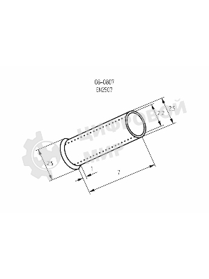 Наконечник штыревой втулочный Rexant L-7 мм 2.5 мм² (НШВ 2.5-8/НГ 2.5-7)