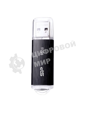 Флешка USB Silicon Power Ultima U02 (SP016GBUF2U02V1K), 16Gb, USB 2.0, Type-A, R/W 10/4, черный