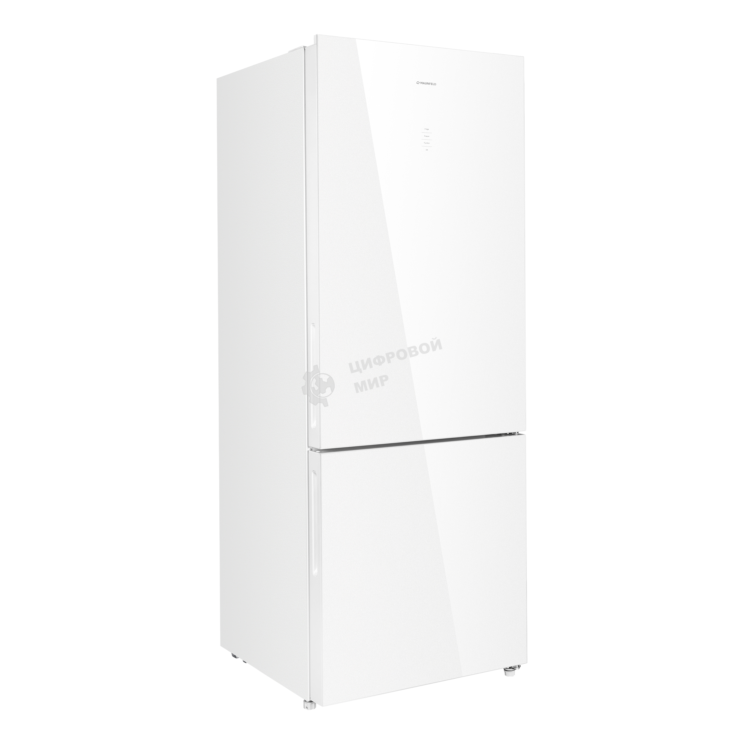 Холодильник Maunfeld MFF1857NFW белый мат. инвертер двухкамерный 336/117л морозилка снизу
