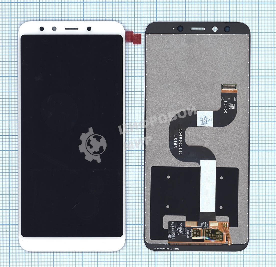 Дисплей для Xiaomi Mi A2/Mi 6X белый