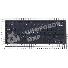 Клавиатура для ноутбука Sony SVF14N Flip черная с подсветкой