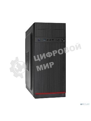 Компьютерный корпус Miditower ExeGate AA-442U2 (ATX, без БП, 1хUSB+2хUSB 3.0, аудио, черный)