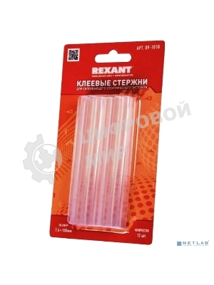 Клеевые стержни Rexant, Ø7 мм, 100 мм, прозрачные, 12 шт., блистер