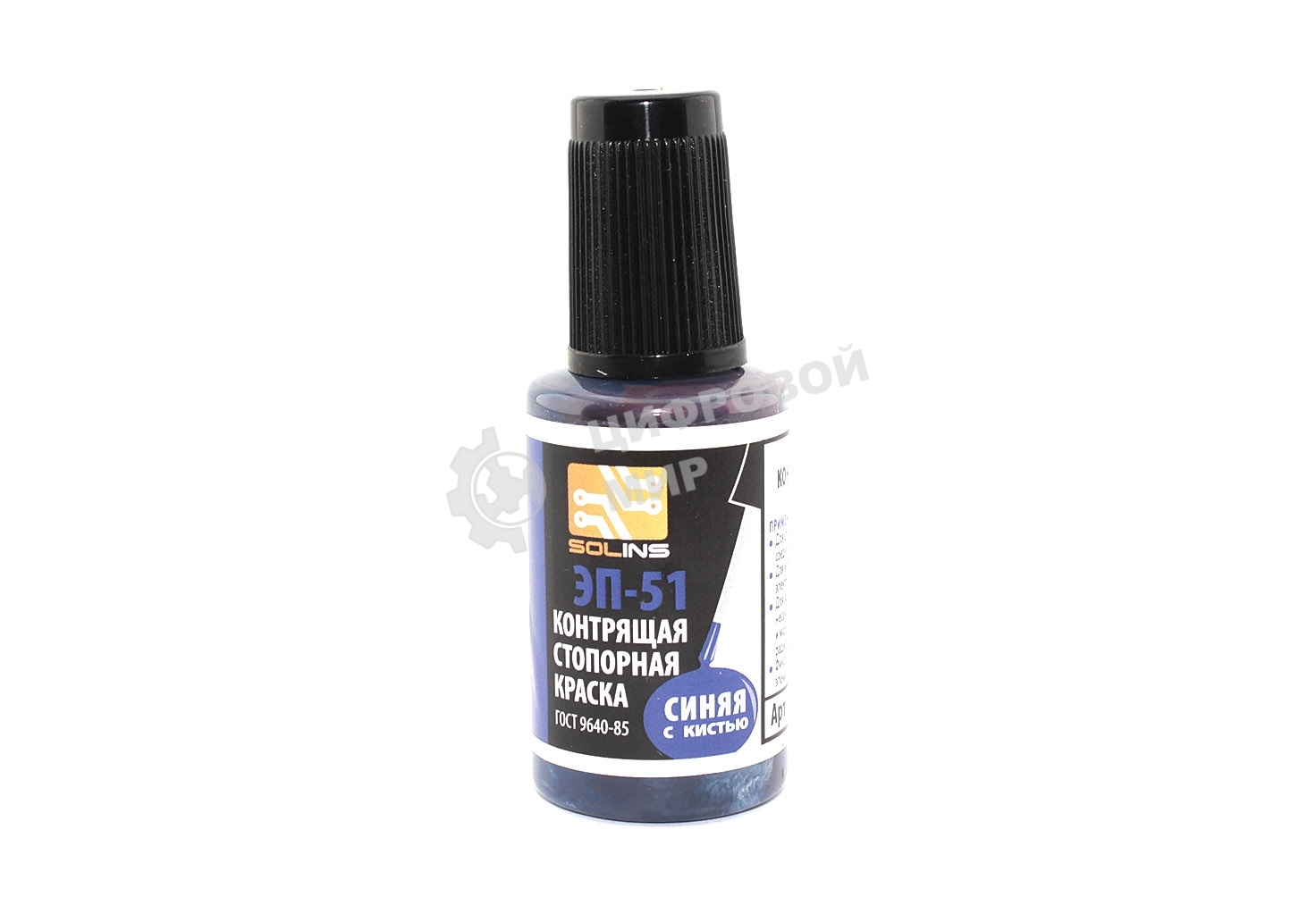 Контрящая стопорная краска синяя, флакон 22 мл